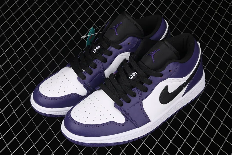 All Categories Air Jordan Jordan Series Basketball Shoes Air Jordan 1 Low New Version Air Jordan 1 Low AJ1 Joe 1 Low Top Leather Grape Purple 553558-500